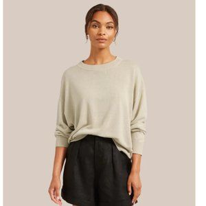 Modern Citizen Women's Shane Relaxed Crew-Neck Sweater in Tan Size XS